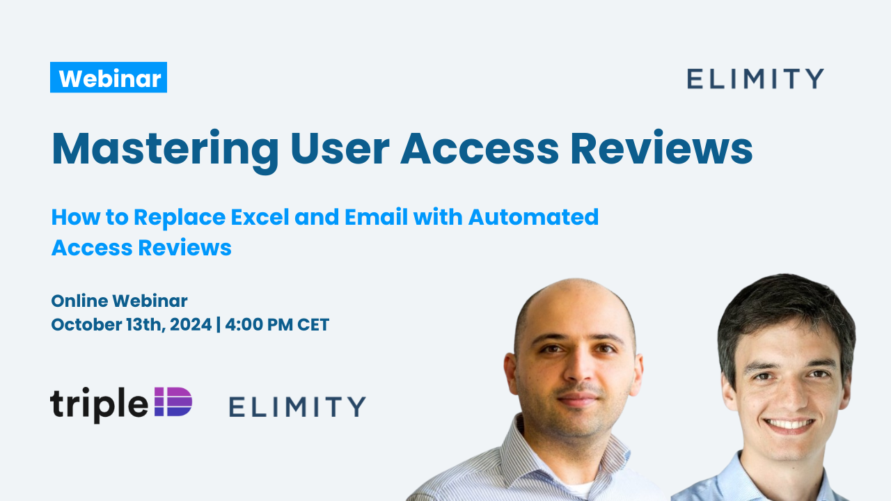 Webinar Triple ID and Elimity - Access Reviews