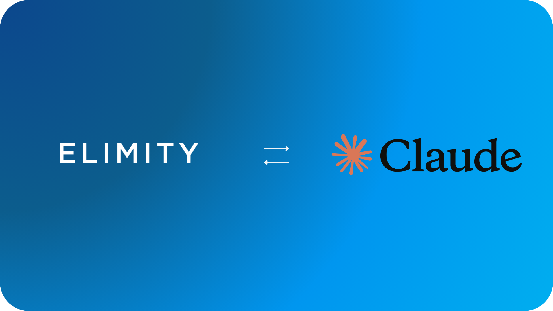 Elimity and Anthropic Claude bidirectional integration banner